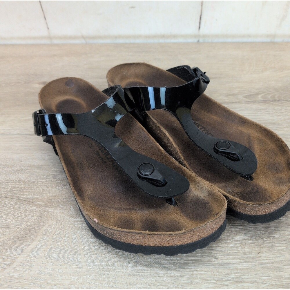 Birkenstock Gizeh Thong Sandals Women’s Black  SIZE US 9 / EU 40
